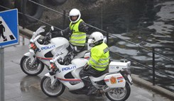 Politi på motorsykkel