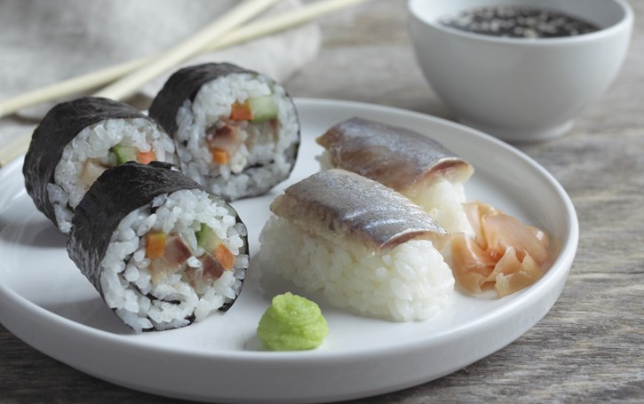 Sushi med matjes